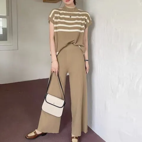 [아리엘스타일]신축성좋은 여름니트세트 클링즈투피스