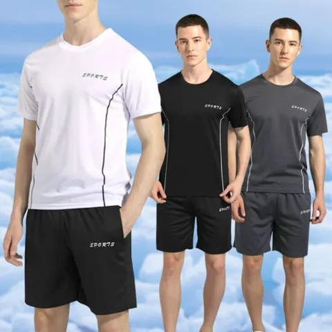 [로아리빙]쿨링 반팔 세트 운동 상하의 반바지