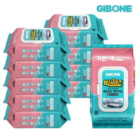 기본에 세균닦는 빅사이즈 행주티슈 10팩(총 300매)