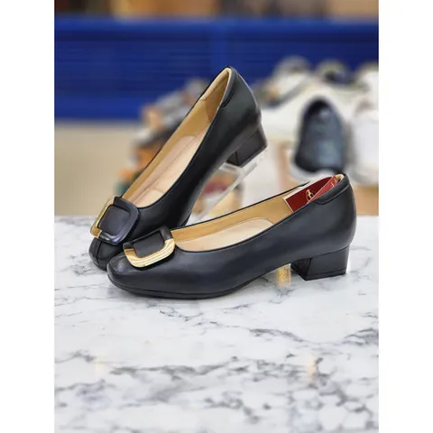 [허시파피]여성 3Cm굽 광폭 오피스정장 구두 DPSIRP422