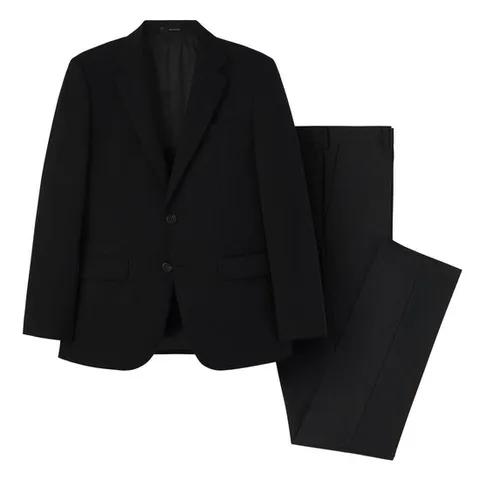 [ 롯데백화점 ][맨잇슈트]맨잇수트 순모 봄 여름 슬림 블랙정장