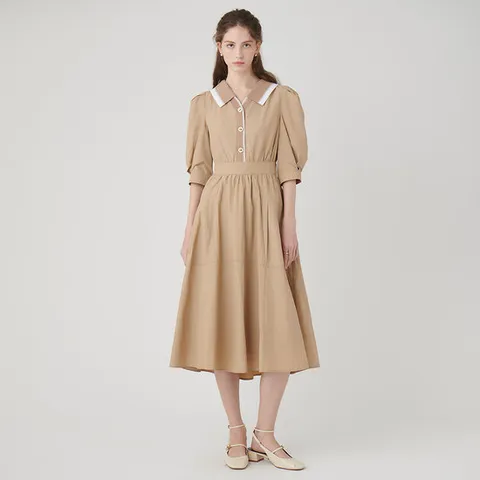 [샤틴] [비밀특가] 니트 매칭 원피스 S242M654