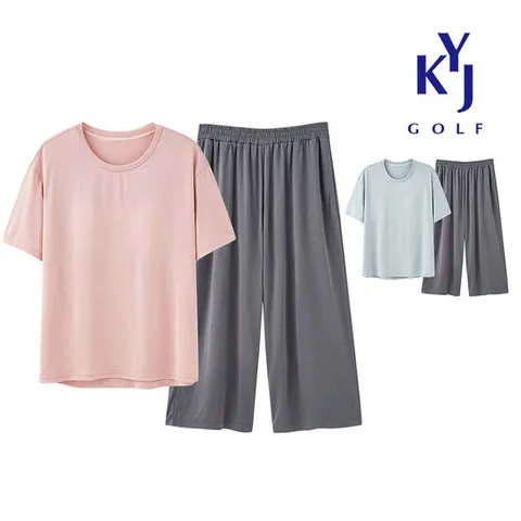 여름 여성 노브라 잠옷 홈웨어 브라 캡내장 실내복 세트KOMLSE03