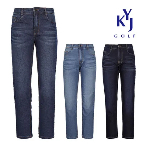 봄여름 청바지 스트레이트핏 스판 골프 남성 데님 팬츠 DOMMJN18
