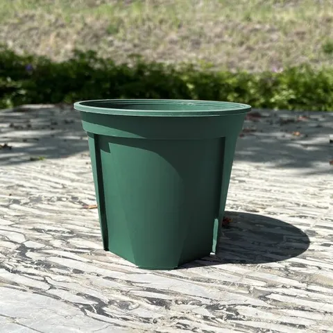 가네야 플라스틱 원형 슬릿 화분 .거실 야외 꽃 분갈이 12호