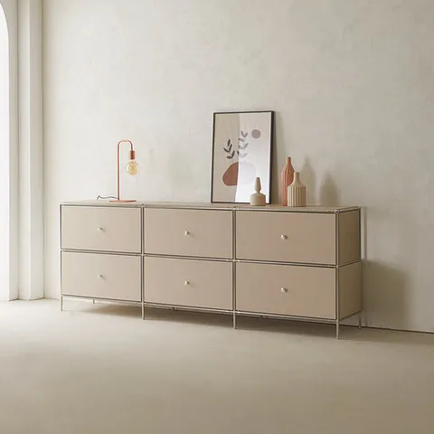 소소숲 트리코 15파이 모듈 높은 거실장 2000 (서랍형)