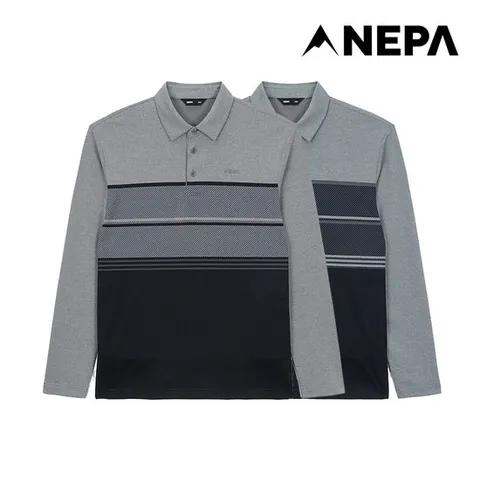 [택가129,000원] 네파 남성 코트나 스트라이프 폴로티셔츠 7K15241