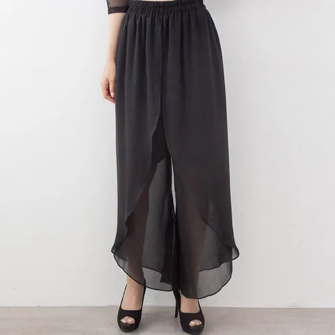 까르죠아 여신 쉬폰 바지 스포츠 댄스복 시원한 시폰 망사 팬츠