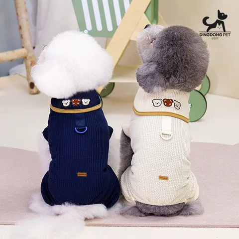 딩동펫 반려동물 곰돌이 베어 카라 올인원