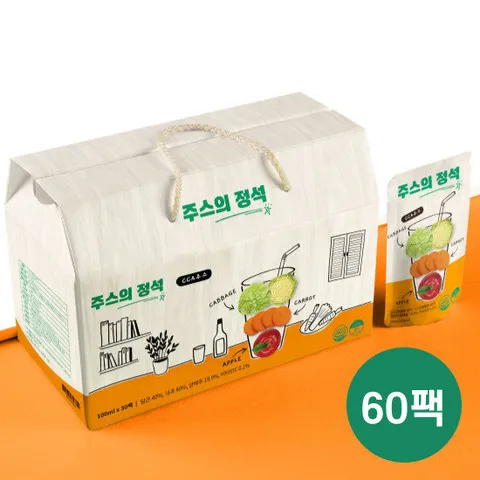 [실속포장]CCA주스 주스의 정석 사과 당근 양배추 100ml x 60개
