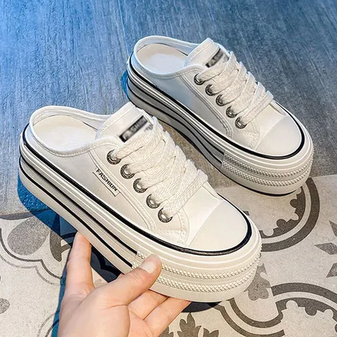 여성 통굽 뮬 디자인 스니커즈 LK-K21