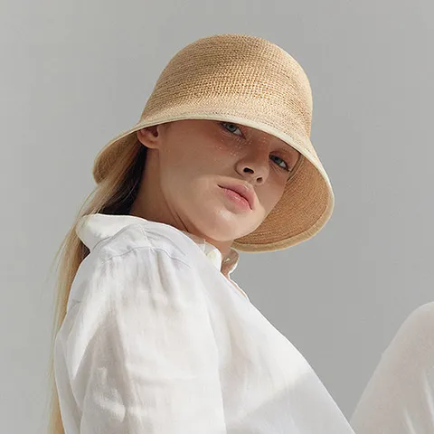 마스케라 엘린(Allyn) 라피아 보닛햇