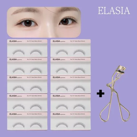 이제이 인조 연예인 통짜 속눈썹 14종 10세트 뷰러1개