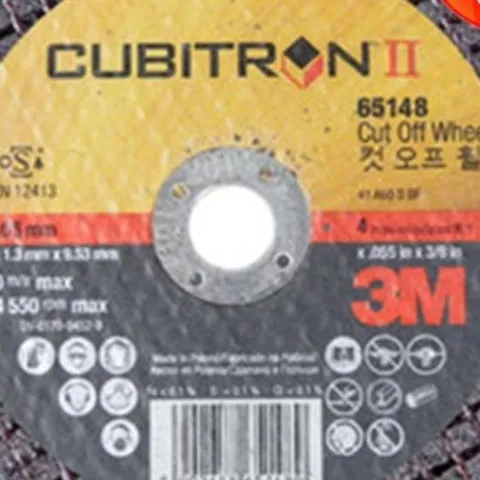 3M 절단석 큐비트론2 4인치 65148 내경9.53 낱개판매