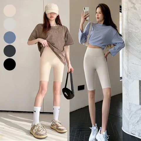 요가레깅스 여자 5부 반바지 레깅스 바이커쇼츠 스타일 팬츠