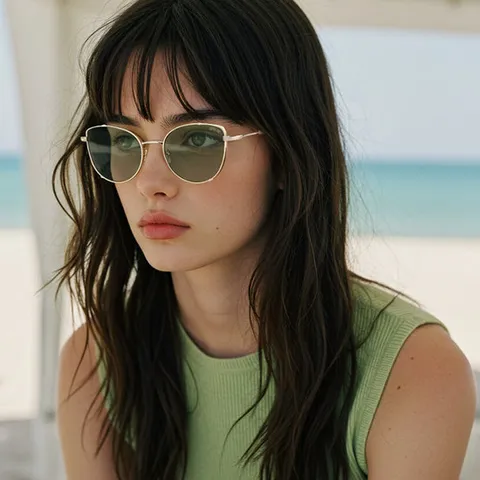 (국내당일발송) 안나수이 명품 선글라스 AS2201KS 004 캣츠아이 아세테이트 여자