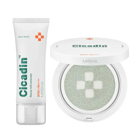 [미샤] 시카딘 레스큐 아토 선 왕쿠션 25g + 선크림 40ml