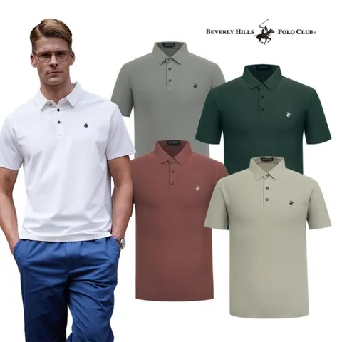 [비버리힐스폴로클럽][비버리힐스폴로클럽] 남성 쿨링 카라 반팔