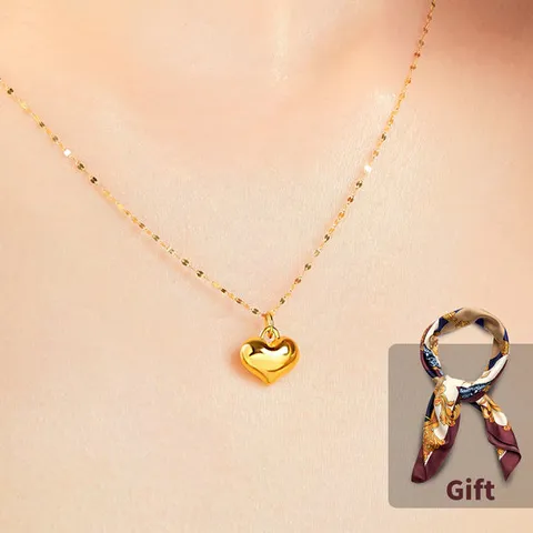 24K순금 볼륨하트 펜던트 PG1044