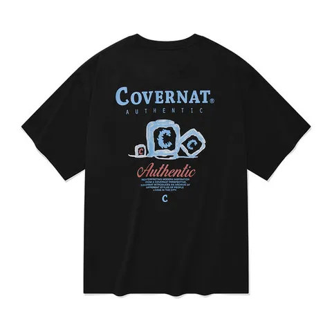 [커버낫] [TAG가 59,000] 아이스 쿨링 티셔츠 블랙