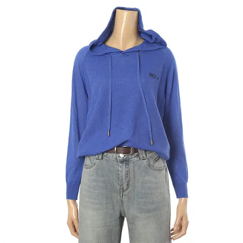 [ 롯데백화점 ][안지크]로고포인트후드니트 AI1KP5190