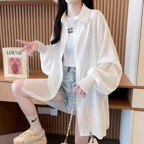 나바바 / NB2170 루즈핏 얇은 시원한 썸머 긴팔 셔츠