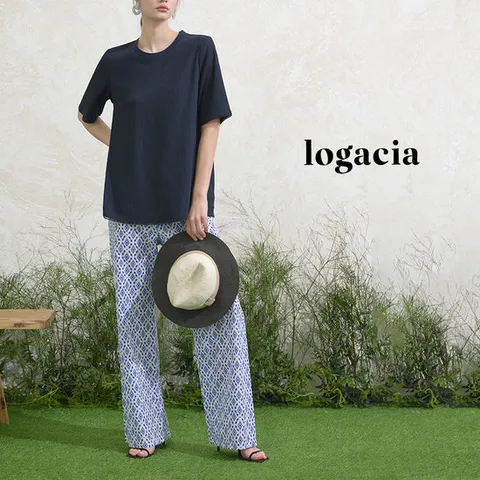 로가시아 쿨 웨이브 플리츠 블라우스 1종