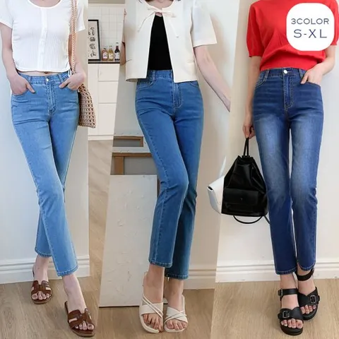 [진마니아]프레쉬 썸머 쿨터치 스트레이트 데님 3종 택1