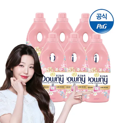 다우니 초고농축 섬유유연제 향수컬렉션 스프링가든1Lx6