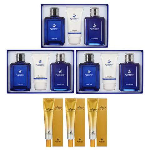 비버리힐스폴로클럽 남성기초 3종 3세트+콜라겐아이크림3개