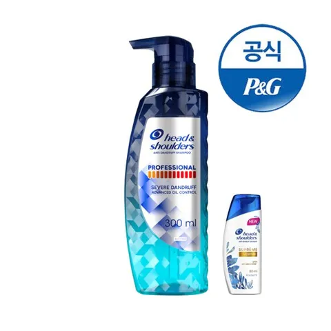 헤드앤숄더 프로페셔널 오일 컨트롤 샴푸 300ml+미니샴푸[S248]