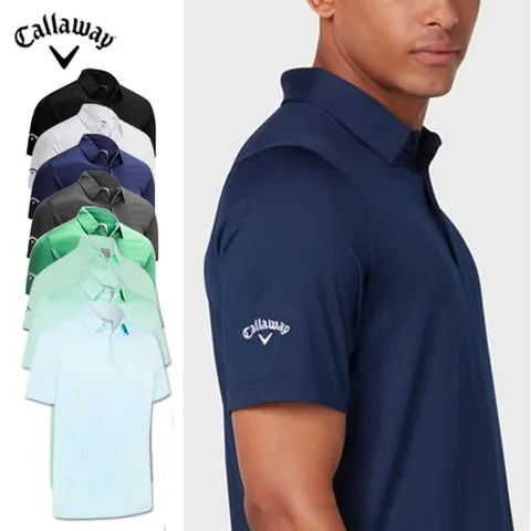 캘러웨이 골프웨어 남자 반팔 티셔츠 / 남성 스윙테크 솔리드 폴로 / 기능성 쿨링소재 자외선 차단 소재
