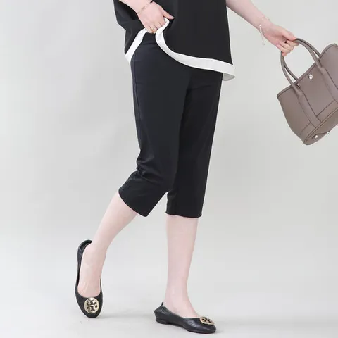 애비뉴투지 엄마옷 나일론 스판 아이스 여름 칠부 바지 P06453