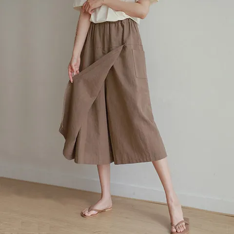 [아리엘스타일]여름필수템 밴딩팬츠 케이브린넨팬츠