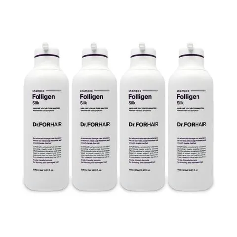 닥터포헤어 폴리젠 실크 샴푸 손상 모발용 500ml 4개 Ss