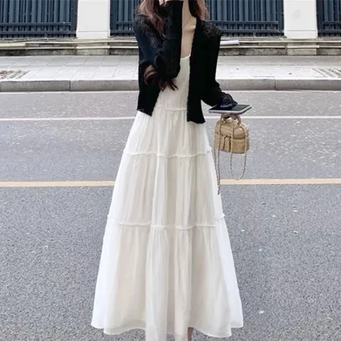 [아리엘스타일]여름가디건+원피스세트 슈비드원피스세트