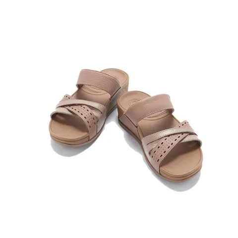 [ 롯데백화점 ][베어파우(슈즈)]ENOCH 여성 가죽 경량 쿠션 슬리퍼 브라운 0312058OB-W 4.5CM