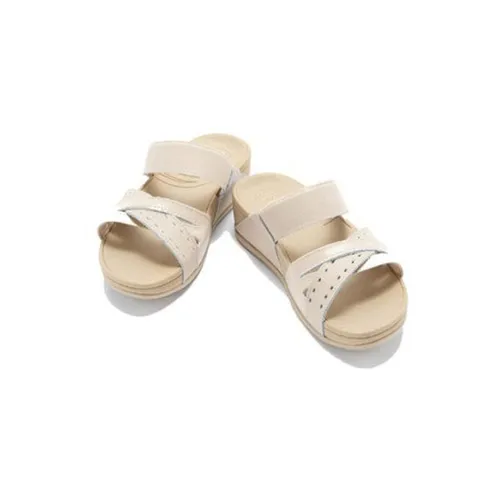 [ 롯데백화점 ][베어파우(슈즈)]ENOCH 여성 가죽 경량 쿠션 슬리퍼 베이지 0312091NB-W 4.5CM