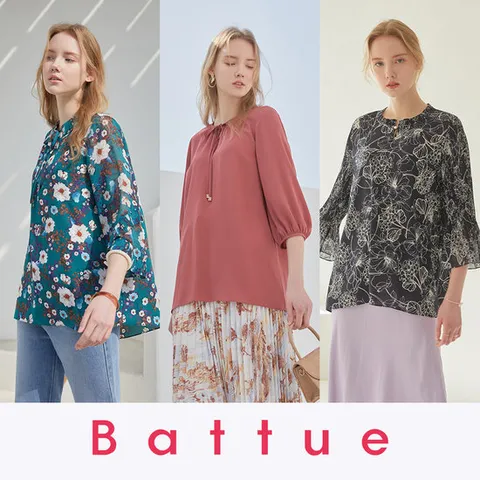 바띠 디테일 블라우스 엄마옷 빅사이즈 홈쇼핑 미시 마담의류