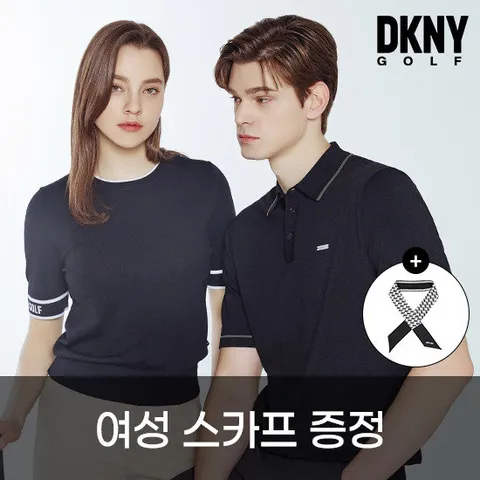 [DKNY GOLF][디케이앤와이] 24SS 쿨 스트레치 반팔 니트 남녀 2