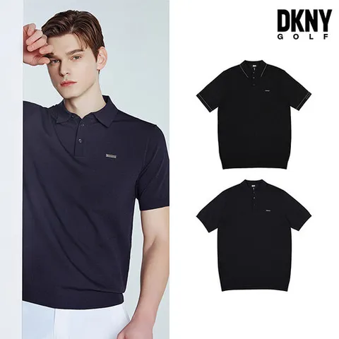 [DKNY GOLF][디케이앤와이] 24SS 쿨 스트레치 반팔 니트 남성 2