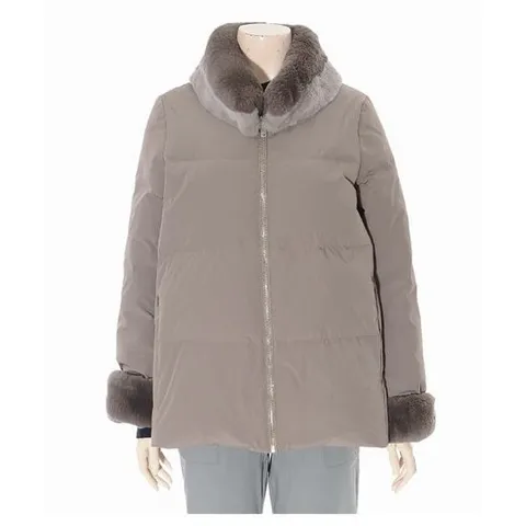 [ 롯데백화점 ][모라도]렉스배색구스코트MKW0CT400-1