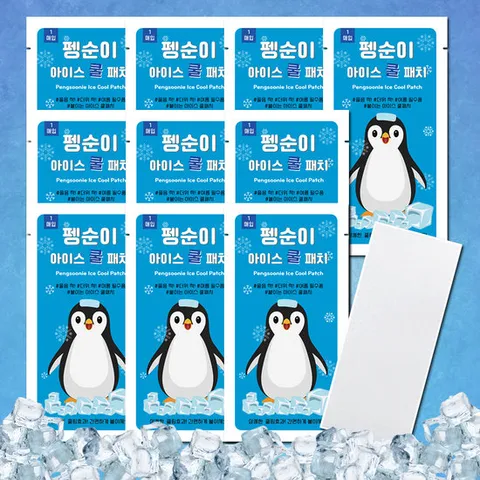 아이스 쿨패치 10개 붙이는 쿨팩 여름 다용도 쿨링패드