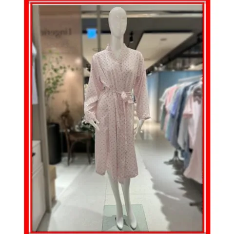 [ 현대백화점 ][비너스]VGN3815A 실크필 여자로브 실크가운 샤워가운 실내가운 결혼선물 커플잠옷