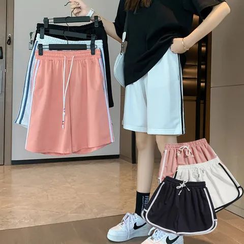 여성 빅사이즈 돌핀팬츠 3장 트레이닝복 반바지 여자헬스복