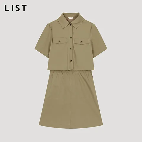 [리스트] 셔츠 미니 원피스_TWWOPO62250_DB