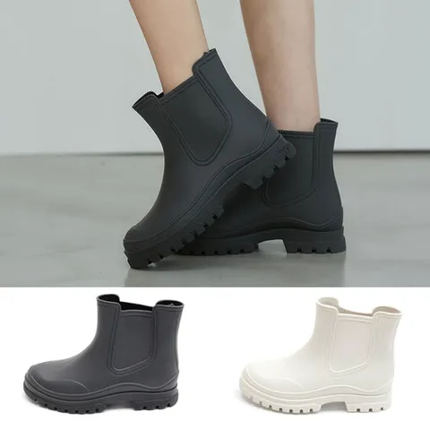 여성용 HSB-G2 여름 워커 첼시 레인부츠 방수 장마 부츠