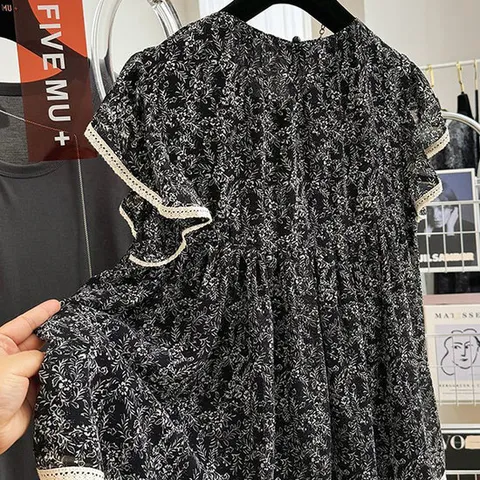 [아리엘스타일]시원찰랑 페이즐리 널리브블라우스