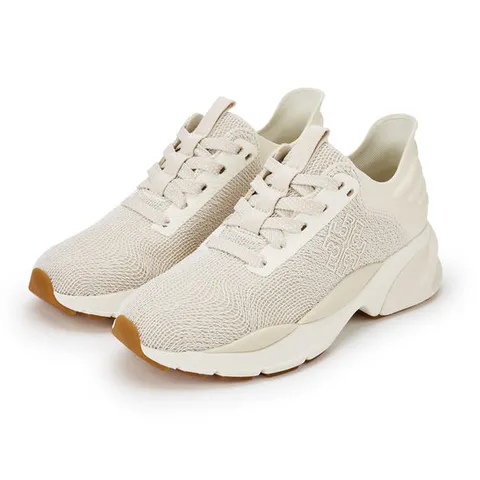 토리버치 여성 로고 라이트 크림 스니커즈