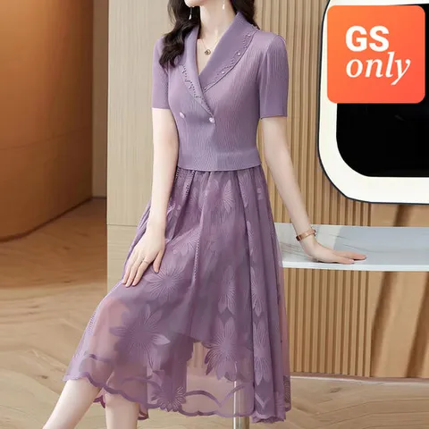 [GS단독-라플로아] 플리츠데이지레이스원피스